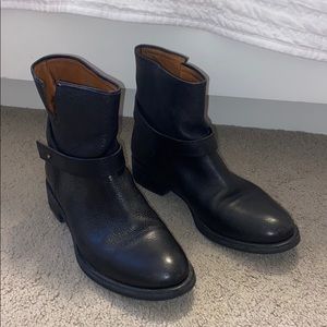 Madewell Black Leather Moto Boot